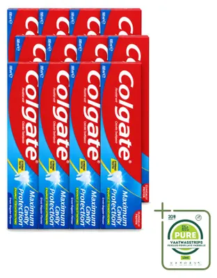 Immagine prodotto di 12 tubetti di dentifricio Colgate Maximum Cavity Protection - 100 ml - Confezione grande - 12 pezzi