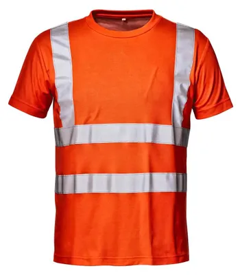 Produktbild von Sir Safety MISTRAL Herren Warnschutz-T-Shirt mit UV-Schutz 50+ UPF, Baumwolle/Polyester, 3XL, HI-VIS ORANGE