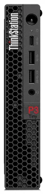 Produktbild von Lenovo ThinkStation P3 30H0 - Mini - 1 x Core i5 13600 / 2.7 GHz - vPro Enterprise - RAM 16 GB - SSD 512 GB - TCG Opal Encryption, NVMe, Performance - UHD Graphics 770 - GigE, 802.11ax (Wi-Fi 6E) - WLAN: Bluetooth 5.1, 802.11a/b/g/n/ac/ax (Wi-Fi 6E) - Win