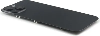 Produktbild von Original Pulled Akkudeckel Backcover Inkl. Kameralinse & Wireless Charging Schwarz für iPhone 15 & Werkzeug