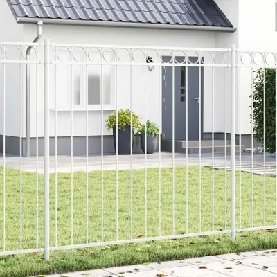 Obrázok produktu pre Maison Exclusive – Plotový panel ASSEN, 170 x 200 cm, oceľ, biela farba