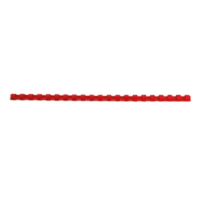 Produktbild von GBC CombBind Plastikbinderücken, rot, 6mm (100), Rot, 25 Blätter, Polyvinylchlorid (PVC), A4, 100 Stück(e)