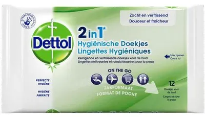 Immagine prodotto di Dettol salviette igieniche Dettol salviette 2 in 1 12 pz | confezione da 12