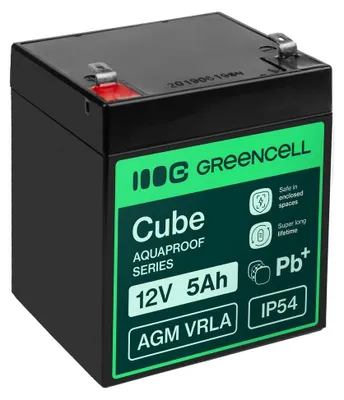 Immagine prodotto di Batterie Greencell AGM VRLA 12V 5Ah sans entretien