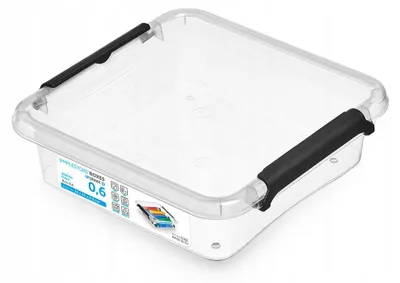Produktbild von MOXOM 1162 Transparenter Rechteckiger Vorratsbehälter 0,6L