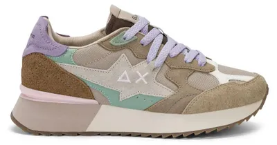 Zdjęcie produktu dla Sneakersy damskie Sun68, model Z46222, seria Stargirl, wielokolorowe, kolor: beżowy (ciemny)