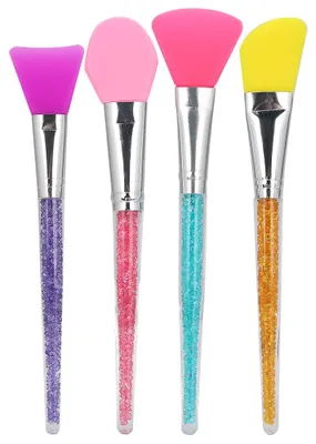 Produktbild von 4 Stück Gesichtsmaskenpinsel Gesichtsschlamm Mischen Silikon Make-up Applikator Pflege