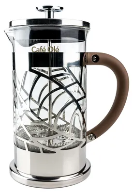 Zdjęcie produktu dla Café Olé – Przejrzysty dzbanek do parzenia kawy, stal nierdzewna 18/10