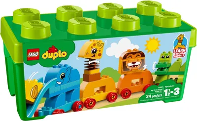Zdjęcie produktu dla LEGO DUPLO My First Animal Brick Box, Zestaw do budowania, 1,5 lat(a), 34 szt., 990 g