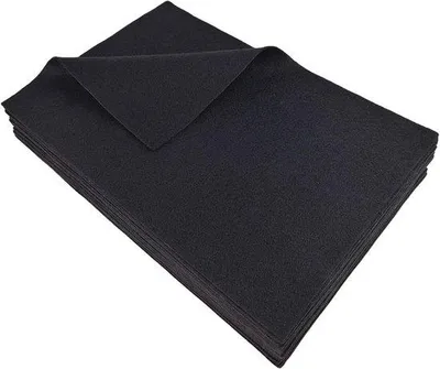 Obrázok produktu pre Mäkké plstené dosky, hrúbka 14 mm, rozmery 20 x 30 cm, čierne, na šitie a ručné práce