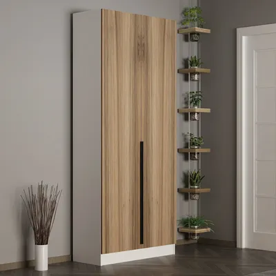 Obrázek produktu pro Skye Decor, Noah - 8275, Předsíňový stojan, ořech, dřevotřísková deska s povrchovou úpravou 100 % MELAMIN, 90 x 35 x 210 cm