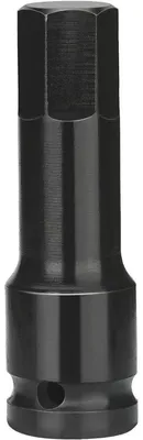 Immagine prodotto di Chiave a bussola esagonale da 17 mm, 1/2 di pollice, acciaio Cr-Mo, nera, lunga