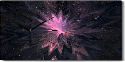Produktbild von Küche Wohnzimmer Wand Leinwand Uhr 60x30 Digitales abstrakte Moderne Kunst - schwarze Hände