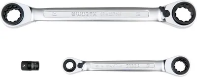 Obrázek produktu pro Würth ráčnový klíč s dvojitým kroužkem 3 ks RATDPRGSHSL-(8-19MM)