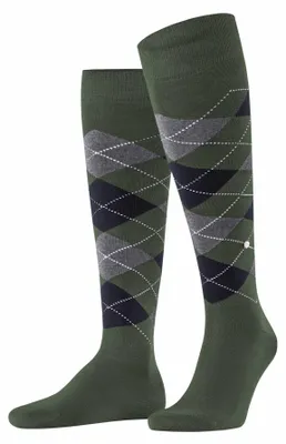 Produktbild von Burlington Herren Kniestrümpfe Manchester M Kh Baumwolle lang gemustert 1 Paar,