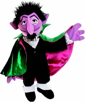 Produktbild von Living Puppets Handpuppe Graf Zahl Sesamstrasse 65 cm SE106