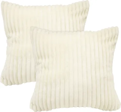 Produktbild von Kissenbezug mit Reißverschluss 2-teilig 100% Polyester, 40x40 cm, Weiß