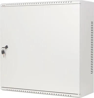 Produktbild von Lanberg WAF1-5203-06-00B, Wandmontiertes Regal, 6U, 60 kg, Sperrschloss, Ablageschienen, 11 kg