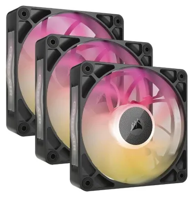 Immagine prodotto di Corsair iCUE Link RX120 MAX RGB Starter Kit - Ventole per case - 120 mm - Nero (confezione da 3)