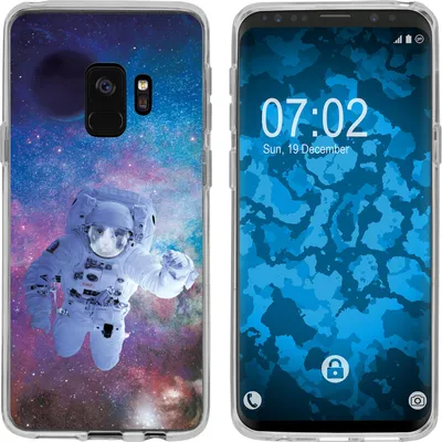 Produktbild von PhoneNatic Case kompatibel mit Samsung Galaxy S9 Silikon-Hülle Space Catronaut M5