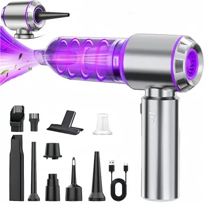 Produktbild von Handstaubsauger mit Power Display, 16000PA, 3-Gang Hochleistungs Mini-Staubsauger, Kabelloser Tragbarer Handstaubsauger, Kompressor-Luftpresse