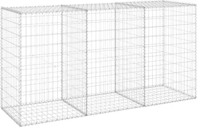 Obrázok produktu pre vidaXL Gabionová stena s krytom z pozinkovanej ocele 200x60x100 cm
