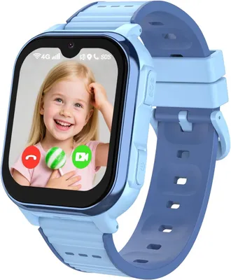 Produktbild von Aoekne Kinder Smartwatch 4G mit GPS, Videoanruf, SOS Notruf, Schulmodus, 1.83 Zoll Touchscreen, Wasserdicht, WiFi & Sprachnachrichten