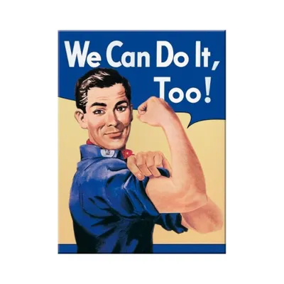 Produktbild von Nostalgic-Art - Magnet 6 x 8 cm - USA - We Can Do It, Too!