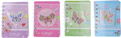 Produktbild von Notizbuch 8 x 11,5 cm, 60 Seiten + Labyrinth – Schmetterling
