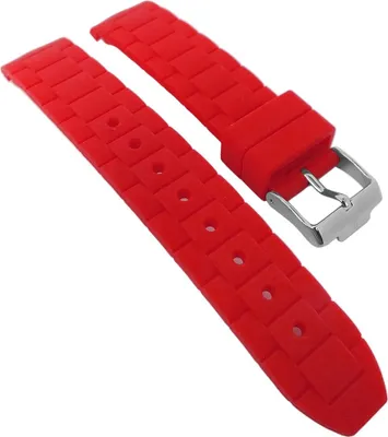 Produktbild von Jacques Lemans 1-1587D Uhrenarmband Silikon rot > 1-1571 1-1745 1-1623