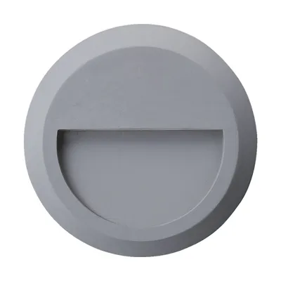 Productafbeelding van Wandlamp RADIX, 1,5W, 4000K, IP65, grijs. Afmetingen: L: 150, B: 27, H: 150. Fitting: SMD LED