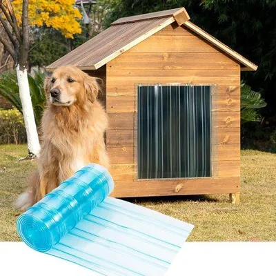 Produktbild von Famanu PVC-Streifen Hundetür - Flexibles Türvorhang für Hundeklappen