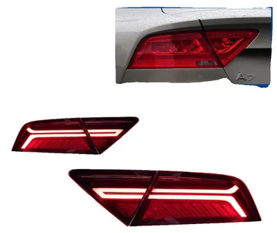 Obrázek produktu pro Náhradní zadní světla, LED technologie, kompatibilní s Audi A7 2011–2014, ČERVENÁ, vylepšený LED design