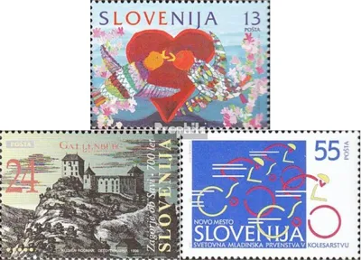 Produktbild von Briefmarken Slowenien 1996 Mi 128,146,147 (kompl.Ausg.) postfrisch Gregorstag