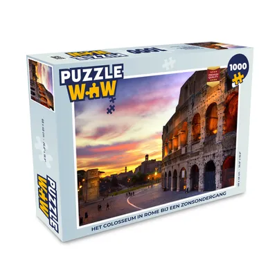 Obrázok produktu pre MuchoWow® Puzzle 1000 ks Koloseum v Ríme pri západe slnka