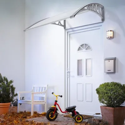 Produktbild von Überdachung für Haustür aus Aluminium und Polycarbonat