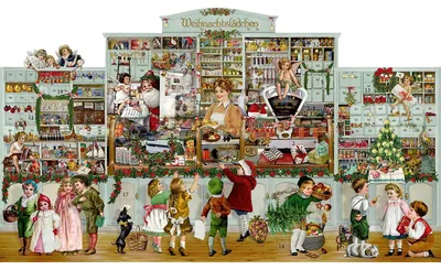 Immagine prodotto di Calendario dell'Avvento da appendere – Il negozio di Natale