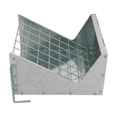 Produktbild von Große Heuraufe Silber 2 in 1 Heu & Getreide /Feeder für Ziegen, Pferde, Schafe