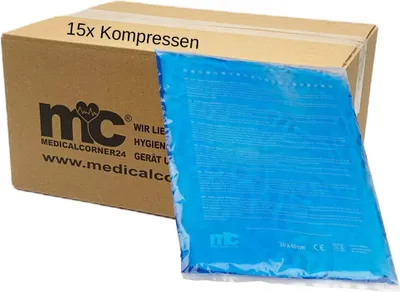 Produktbild von Kalt Warm Kompressen, Gel, Mikrowellen geeignet, 30 x 40 cm, 15 Stück