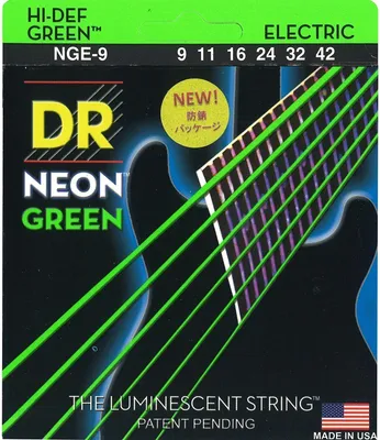 Zdjęcie produktu dla DR Strings NGE-9 Neon Struny do gitary elektrycznej