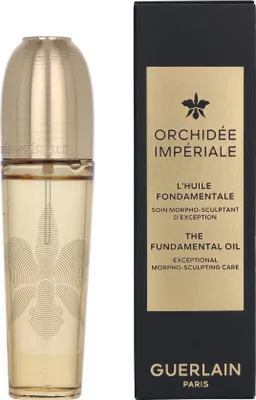 Obrázok produktu pre Guerlain Orchidée Impériale The Fundamental Oil, 30 ml, Ženy, Univerzálna pleť, Proti starnutiu, Proti vráskam, Pučanie, Vyhladenie, Tónovanie, Flakón s pumpičkou, SQUALANE, C9-12 ALKANE, PROPANEDIOL, AQUA (WATER), GLYCERIN, COCO-CAPRYLATE/CAPRATE, ORCHID...