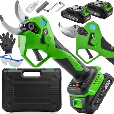 Produktbild von Elektrische Gartenschere Astschere 2xAkku 2Ah 21V MalTec Professionelle Baumschere 40mm Schnittdurchmesser mit Koffer