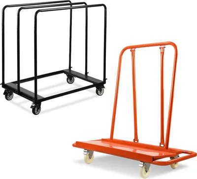 Immagine prodotto di Carrello porta pannelli Bettizia fino a 1000 kg con 4 ruote universali, carrello porta pannelli per il trasporto di cartongesso, pannelli in legno e cartongesso, finestre e molto altro