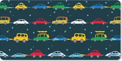 Produktbild von MuchoWow® Schreibtischunterlage Muster - Auto - Raumfahrt - Kind - Kinder - Kinder 80x40 cm - XXL Mauspad - Gaming Mauspad