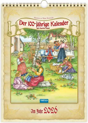 Produktbild von Trötsch Classickalender Der 100-jährige Kalender 2026