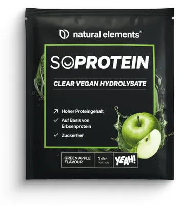 Produktbild von SoProtein Clear Vegan Hydrolysate - 20 g Pulver_für 1 Portion / Green Apple
