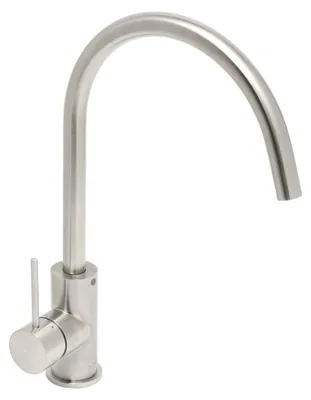 Zdjęcie produktu dla SAT Aurum – jednouchwytowa bateria umywalkowa z regulacją wysokości 36,3 cm, stal nierdzewna, stal nierdzewna