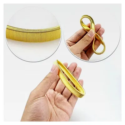 Produktbild von 1 Paar goldene verstellbare Hemd-Ärmelhalter, Metall, elastische Armbänder, gold, Einheitsgröße