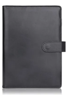 Produktbild von Ringbuch A5 Nachfüllbar 6 Loch Binder Schwarz Kunstleder Organizer