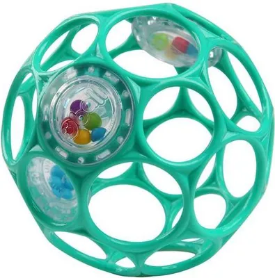 Image de Jouet OBALL RATTLE 10 cm turquoise foncé 0m+